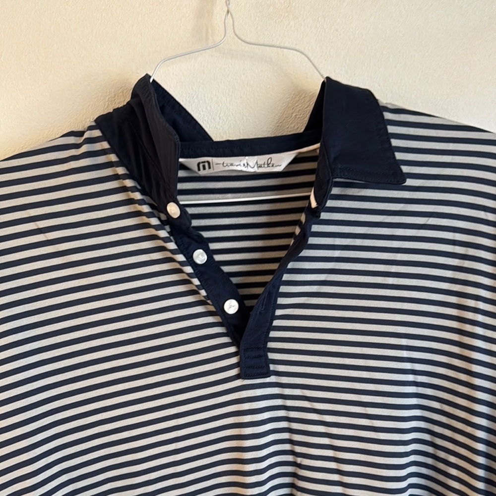 Travis Mathew polo size large navy grey